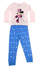 Eplusm Dievčenské bavlnené pyžamo Minnie mouse Stars Sivá 110 / 4–5 rokov