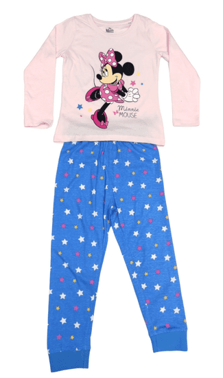 Eplusm Dievčenské bavlnené pyžamo Minnie mouse Stars