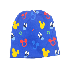 SETINO Chlapčenská bavlnená čiapka Mickey Mouse 52 cm Modrá