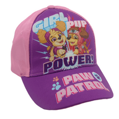 SETINO Dievčenská šiltovka Paw Patrol POWER! Svetlo ružová 52 cm Ružová