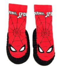 Eplusm Chlapčenské ponožkové papuče Spider-man 23/24 Červená