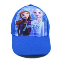 EUROSWAN Detská šiltovka "Frozen Anna a Elsa" tmavo modrá 52 cm Modrá
