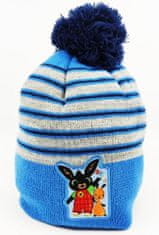 SETINO Chlapčenská čiapka s brmbolcom "Bing" svetlo modrá 54 cm Modrá