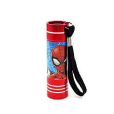 EUROSWAN Detská hliníková LED baterka Spider-man Stieborná Viacfarebná
