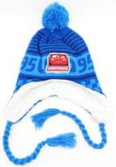 SETINO Chlapčenská čiapka s brmbolcom "McQueen" modrá  52 cm Modrá