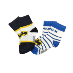 Eplusm Chlapčenské vysoké ponožky Batman 2 ks 31–34 Viacfarebná