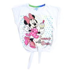 Eplusm Dievčenské tričko "Minnie Mouse" biela 122 / 6–7 rokov Biela