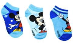 SETINO Chlapčenské členkové ponožky Dots Mickey Mouse 3 ks 23–26 Modrá
