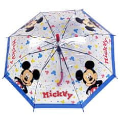 Eplusm Automatický transparentný dáždnik Smile Mickey Mouse