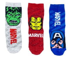 Eplusm Chlapčenské vysoké ponožky Marvel Avengers 3 ks 31–34 Viacfarebná