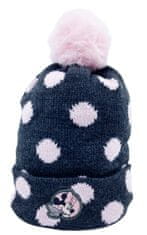 Eplusm Dievčenská čiapka s brmbolcom Minnie mouse 54 cm Sivá