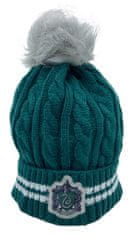 Eplusm Dievčenská čiapka s brmbolcom Harry Potter Zelená 54 cm