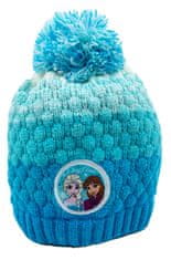 Eplusm Dievčenská čiapka s brmbolcom Frozen 54 cm Modrá
