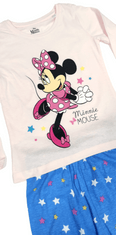 Eplusm Dievčenské bavlnené pyžamo Minnie mouse Stars Sivá 134 / 8–9 rokov