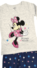 Eplusm Dievčenské bavlnené pyžamo Minnie mouse Stars 122 / 6–7 rokov Ružová