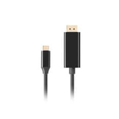 USB-C(M)->DisplayPort(M) kábel 0,5m 4K 60Hz čierna
