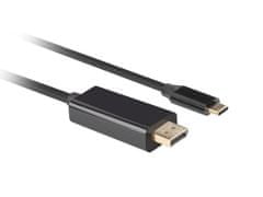 USB-C(M)->DisplayPort(M) kábel 0,5m 4K 60Hz čierna