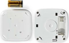 Nedis Wi-Fi chytrý detektor kouře/ napájení z baterie/ hlasitost 85 dB/ výdrž snímače 10 let/ Android & iOS/ bílý