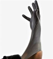 Black Mamba Pracovné rukavice z nitrilu čierne L veľkosť 9 - L 50 párov