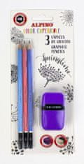 Alpino Balenie 3 ceruziek Color Experience HB s gumou a strúhadlom