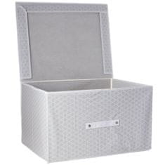 Nice Life Úložný Box S Vekom Organizér Do Skrinky Na Oblečenie Prádlo Hračky Dokumenty Biely A Béžový 50X40X30 Cm