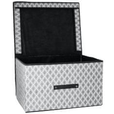 Nice Life Úložný Box S Vekom Organizér Do Skrinky Na Oblečenie Prádlo Hračky Dokumenty Sivá 50X40X30 Cm