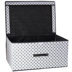 EDANTI 3X Úložný Box S Vekom Organizér Do Skrinky Na Oblečenie Prádlo Hračky Dokumenty Sivé