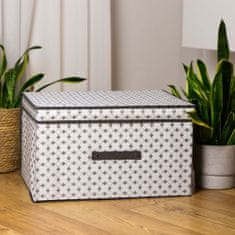 Nice Life Úložný Box S Vekom Organizér Do Skrinky Na Oblečenie Prádlo Hračky Dokumenty Sivý 50X40X30 Cm
