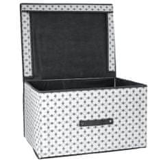 Nice Life Úložný Box S Vekom Organizér Do Skrinky Na Oblečenie Prádlo Hračky Dokumenty Sivý 50X40X30 Cm