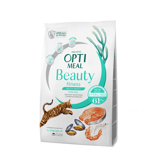 OptiMeal Holistic Beauty Fitness zdravá hmotnosť a kĺby pre mačky 4 kg (6045)