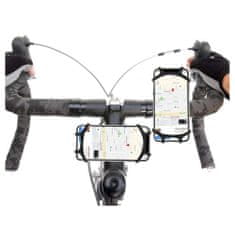 MG Elastic držiak na mobil na bicykel 4 - 6.7'', čierny