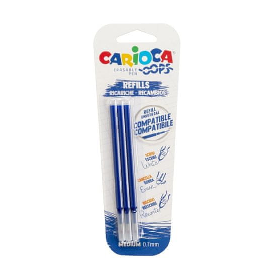 Carioca Carioca Náhradná náplň do rollera Frixion 0,7mm modrá 3ks
