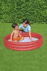 Bestway Detský nafukovací bazén 102x25 cm červený