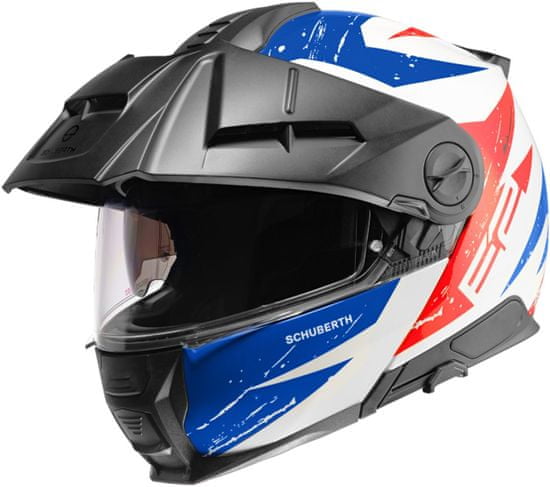 Schuberth Helmets prilba E2 Explorer černo-modro-bielo-červená