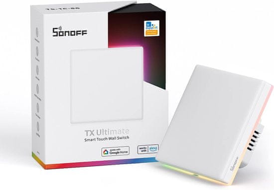 Sonoff TX 1 kanálový WiFi dotykový vypínač s podsvietením