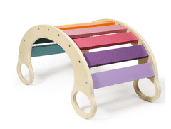 Dvěděti 2Kids Toys Montessori dúhová hojdačka