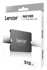 LEXAR SSD NS100 2.5" SATA III - 512GB (čítanie/zápis: 550/450MB/s)