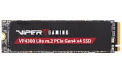 Patriot VIPER VP4300 Lite 1TB SSD / Interný / M.2 PCIe Gen4 x4 NVMe / 2280 / DRAMLESS