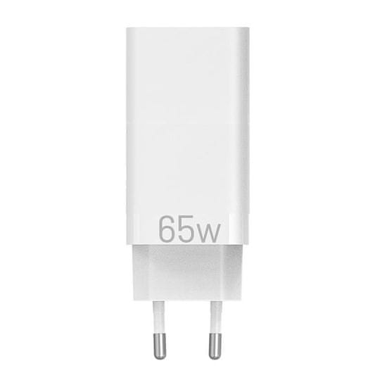 Vention GaN 2xUSB-C+ USB-A sieťová nabíjačka Vention FAAW0-EU 2,4A PD 65W/30W/30W biela