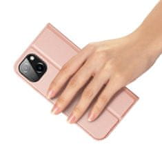 Dux Ducis Skin Pro knižkové puzdro na iPhone 15 Plus, ružové