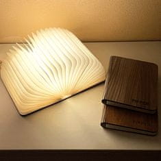 PIPPER. LED svietiaca kniha - farba dub - 16x21cm