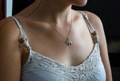 Beneto Strieborný náhrdelník so slonom AGS1136 / 47 (retiazka, prívesok)