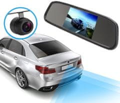 motoLEDy Spätná kamera, parkovacie senzory, obrazovka v zrkadle - nastavenie 12V