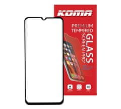 KOMA Tvrdené sklo Full Cover pre Samsung A13, 3D zaoblenie, tvrdosť 9H
