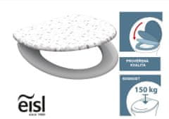 Eisl Duroplastové WC sedátko so spomaľovacím mechanizmom SOFT-CLOSE MOSAIC GREY, ED82118