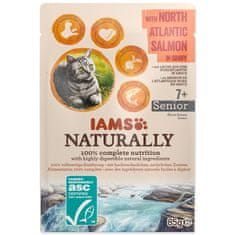 Kapsička IAMS Naturally Senior losos v omáčce 85 g
