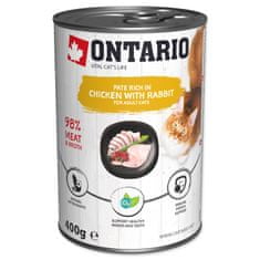 Ontario Konzerva kuřecí paté s králíkem 400 g