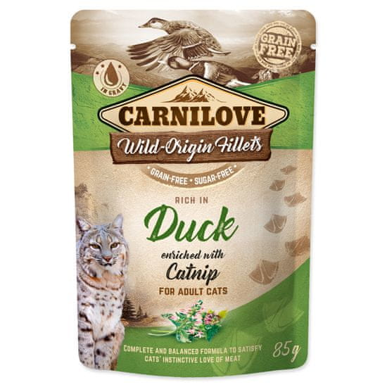 Carnilove Kapsička CARNILOVE Cat Rich in Duck enriched with Catnip 85 g