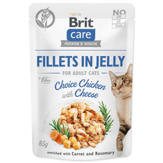 Brit Kapsička BRIT Care Cat Pouch Choice Chicken with Cheese in Jelly 85 g