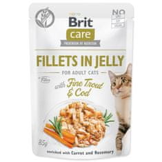 Brit Kapsička BRIT Care Cat Pouch Trout & Cod in Jelly 85 g